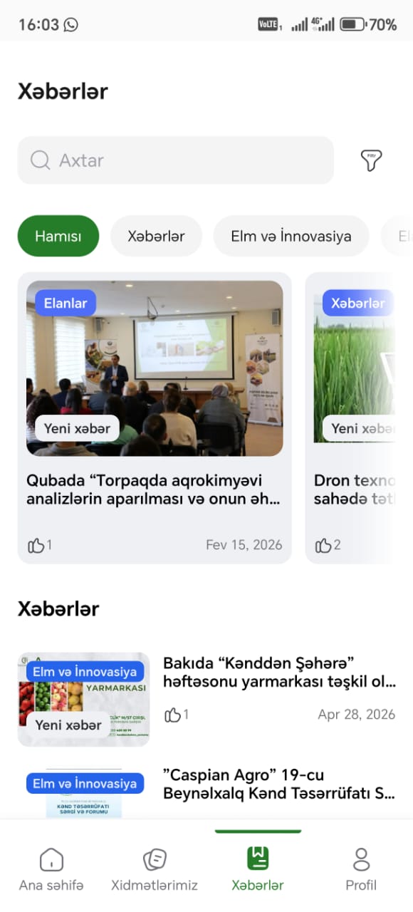 Xəbərlər Ekranı